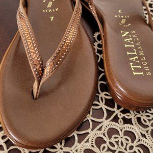 Italian Shoemakers Brown Sandals - NWOT